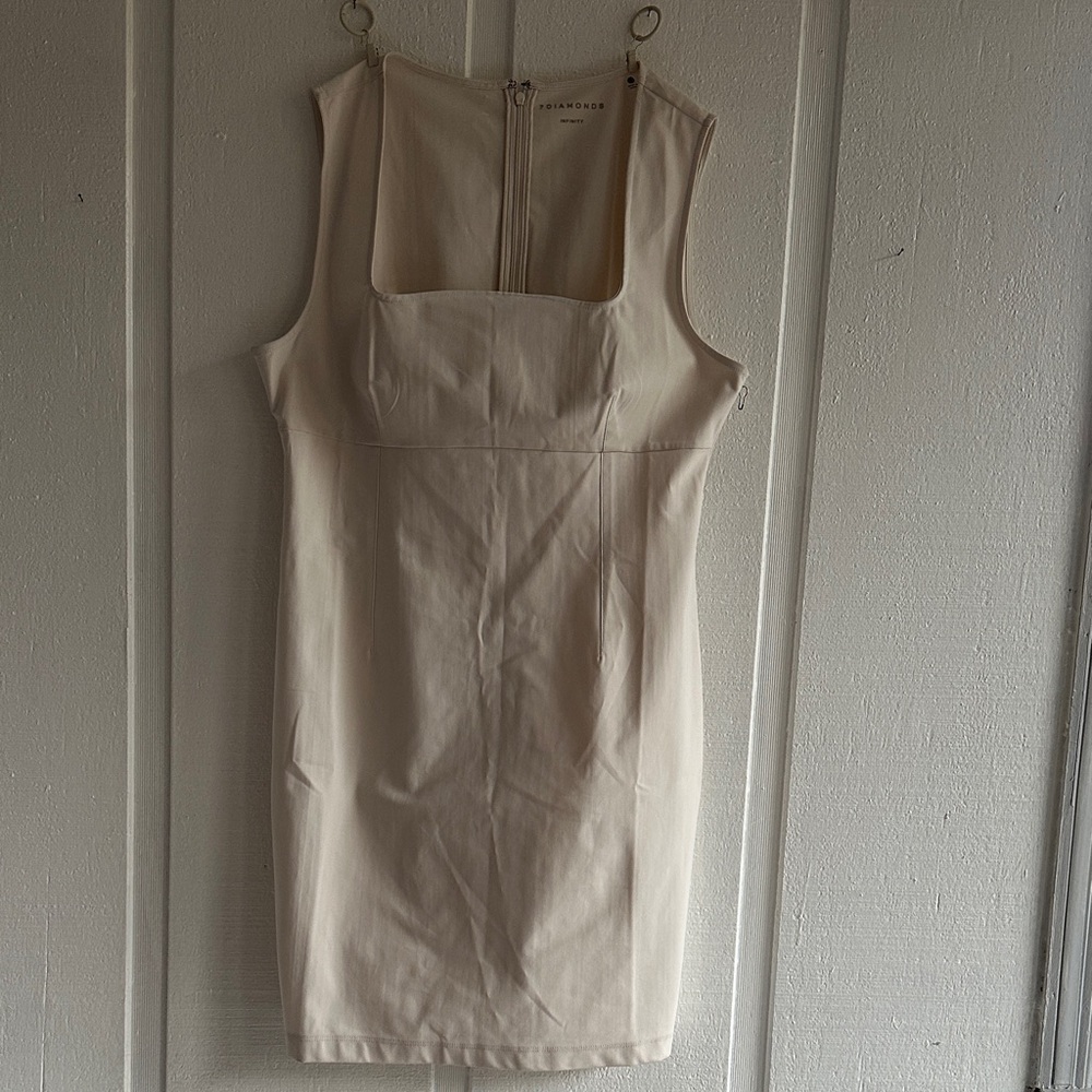 7 Diamonds Cream Mini Dress